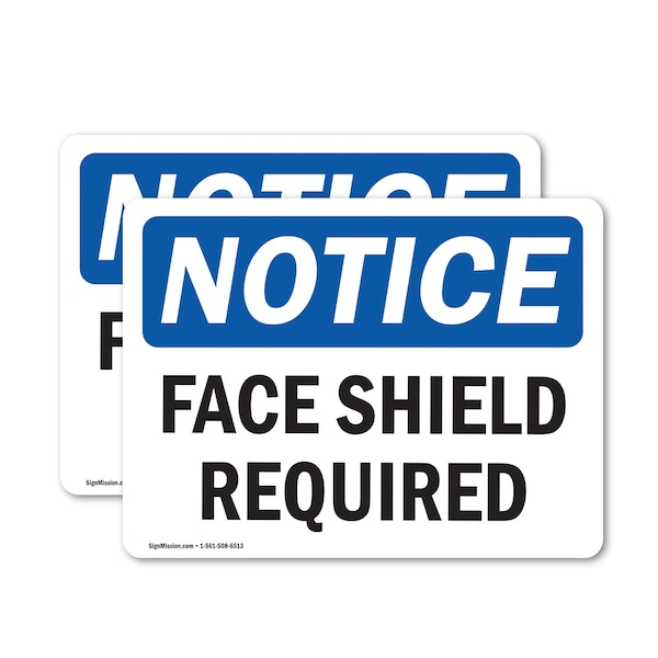 Signmission 7 in Height, 10 in Width, Vinyl Decal, Rectangle OS-2PACK-NS-D-710-L-12387 - main